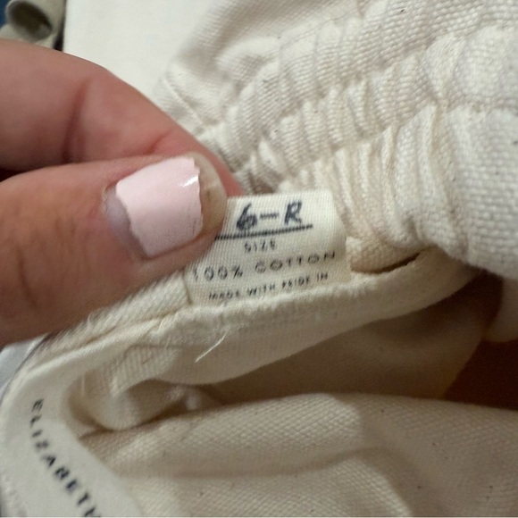 Elizabeth Suzann Pants Clyde Work Pants in Cotton Natural  Cream - Picture 5 of 6